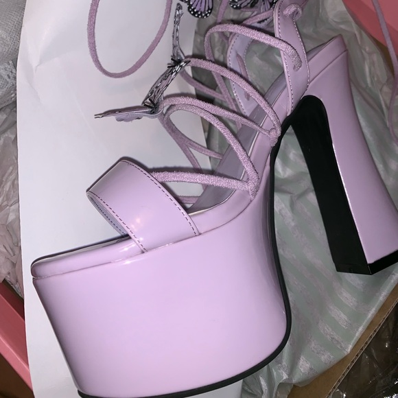 pixie queen lace up heels